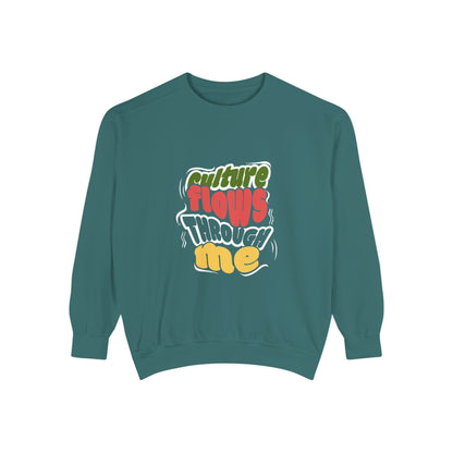 Culture Flows Through Me Unisex Culture Sweatshirt, Comfortable Pullover, Gift for Culture Lovers, Cozy Fashion Statement, Stylish Sweatshirt, Casual Wear
