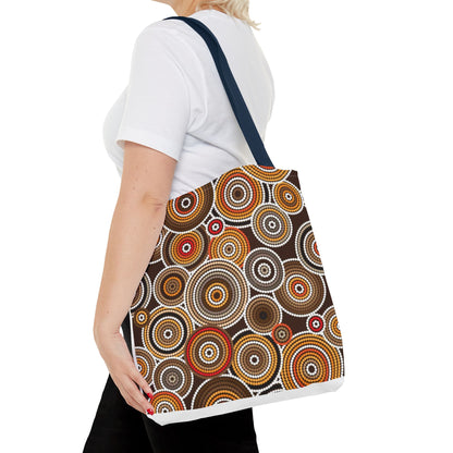 African Print Tote Bag – Echo Circles Pattern | Cultural Heritage Design