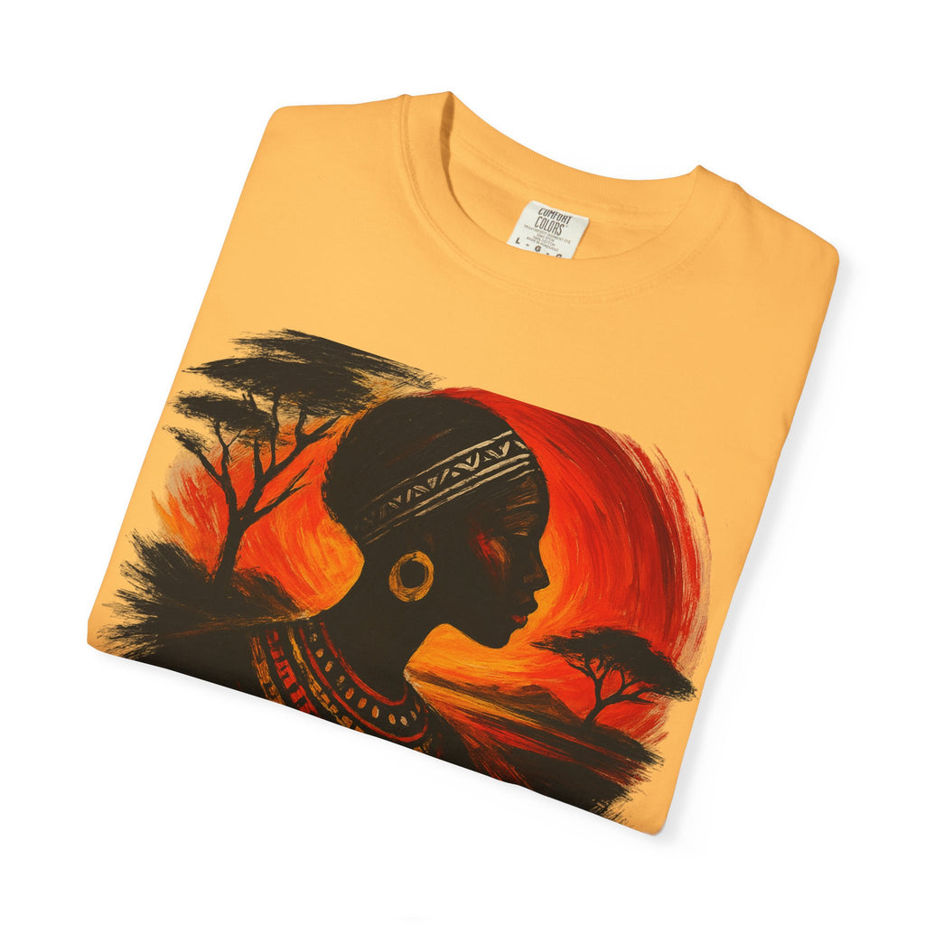 Kenya Sunset Unisex Tee - African Culture Inspired T-Shirt