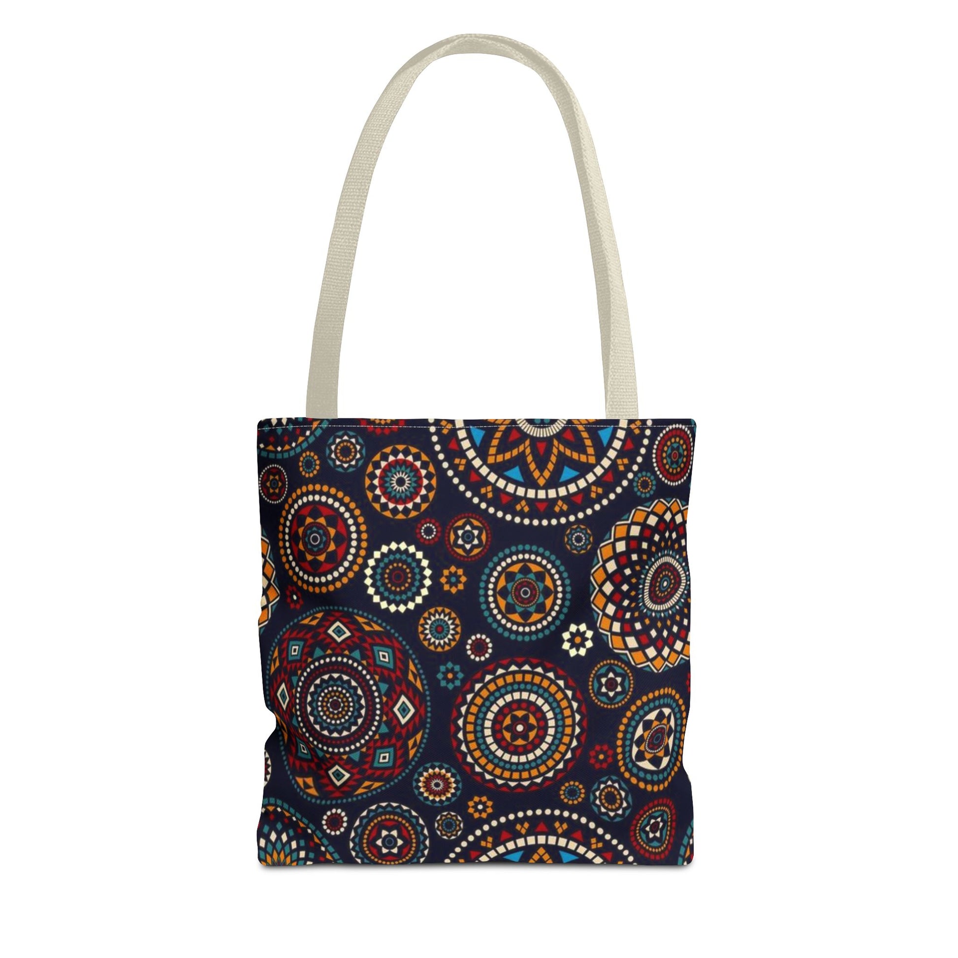 African Print Tote Bag – Echo Circles Pattern | Cultural Heritage Design