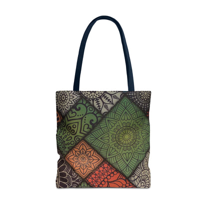 Ethnic Mosaic Art Tote Bag – Colorful, Durable, and Stylish