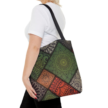 Ethnic Mosaic Art Tote Bag – Colorful, Durable, and Stylish