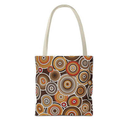 African Print Tote Bag – Echo Circles Pattern | Cultural Heritage Design