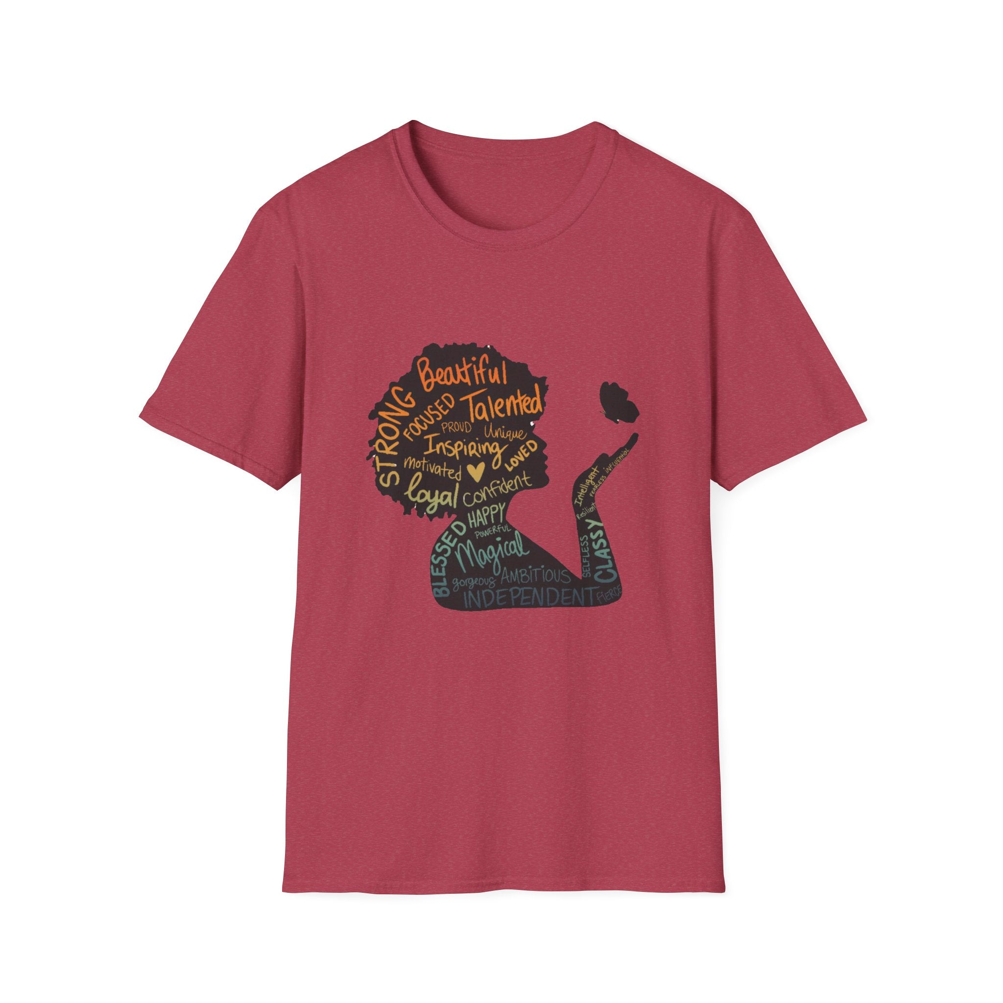 Empowering Word Art T-Shirt, Positive Affirmation Tee, Unisex Inspirational Shirt, Self-Love Gift, Motivational Apparel