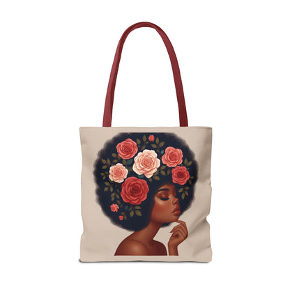 Afro Melanine Woman Tote Bag