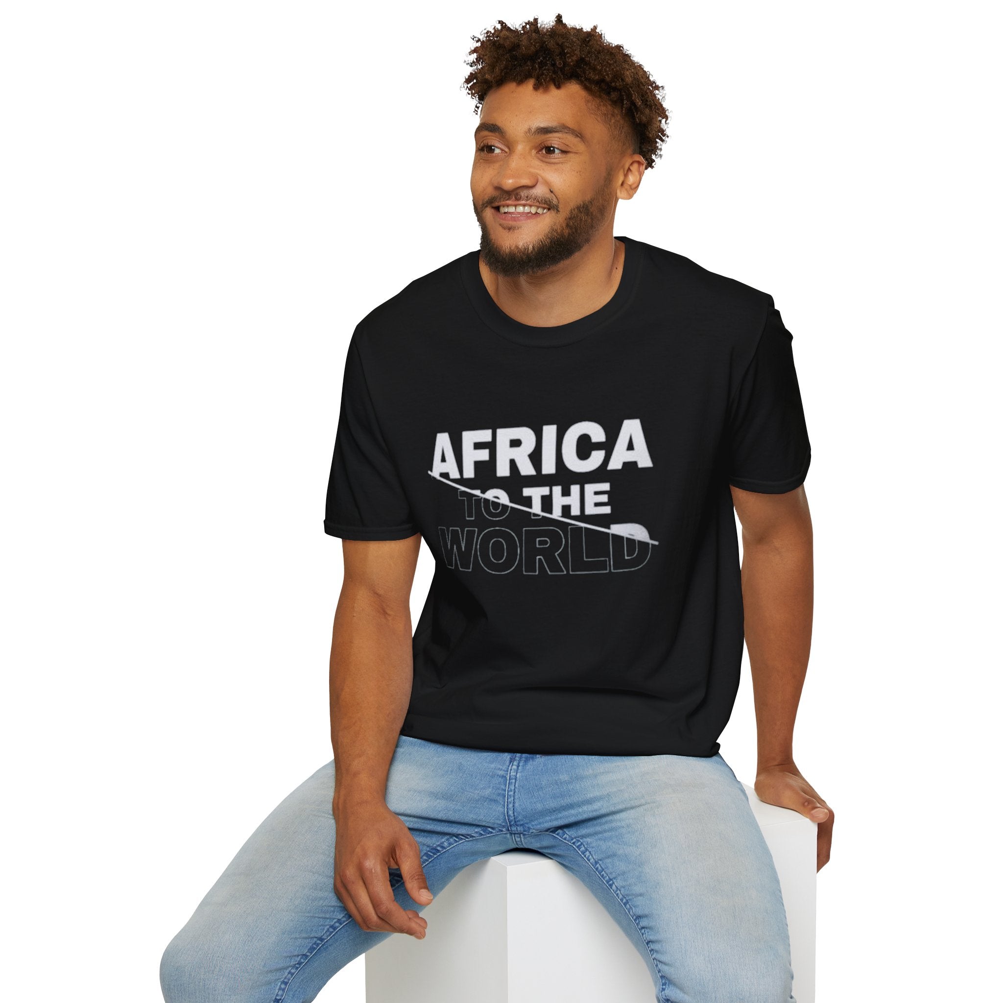 Africa to the World Unisex Softstyle T-Shirt - Comfortable & Stylish for Every Occasion