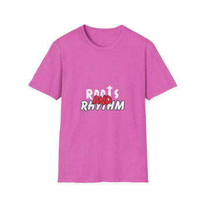 Rhythm & Vibe Unisex Softstyle T-Shirt, Casual Wear, Music Lover Tee, Gift for Her/Him, Everyday Comfort