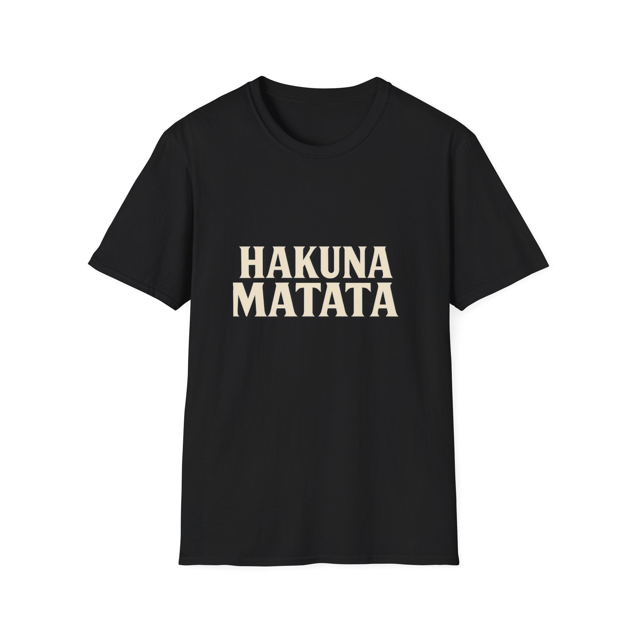 Hakuna Matata Unisex Softstyle T-Shirt, Motivational Tee, Gift for All Occasions, Relaxation Shirt, Fun Casual Wear