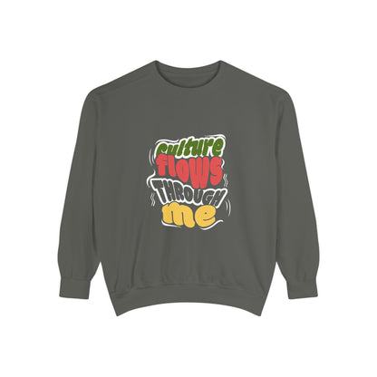 Culture Flows Through Me Unisex Culture Sweatshirt, Comfortable Pullover, Gift for Culture Lovers, Cozy Fashion Statement, Stylish Sweatshirt, Casual Wear