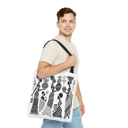 Elegant Tribal Women Art Tote Bag