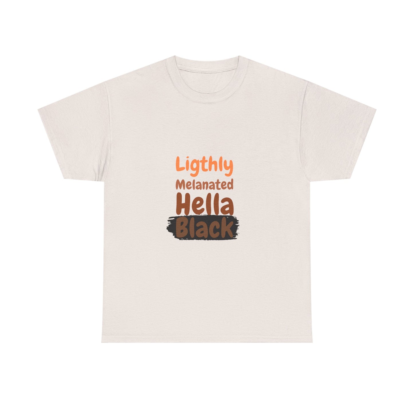 Lightly melanated Hell Black Tee