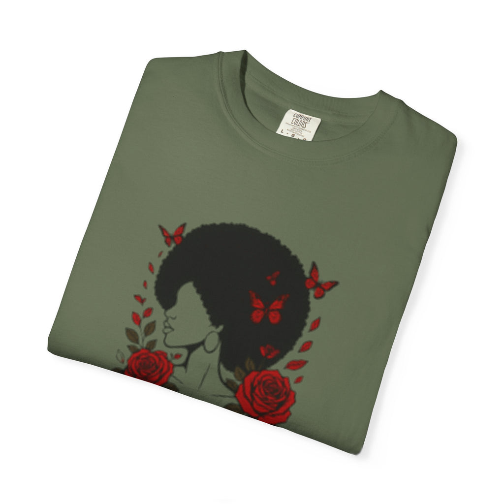 Elegant Rose Floral Graphic T-Shirt