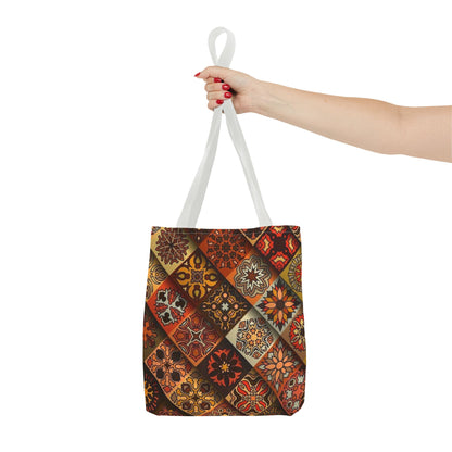 Ethnic Mosaic Art Tote Bag – Colorful, Durable, and Stylish