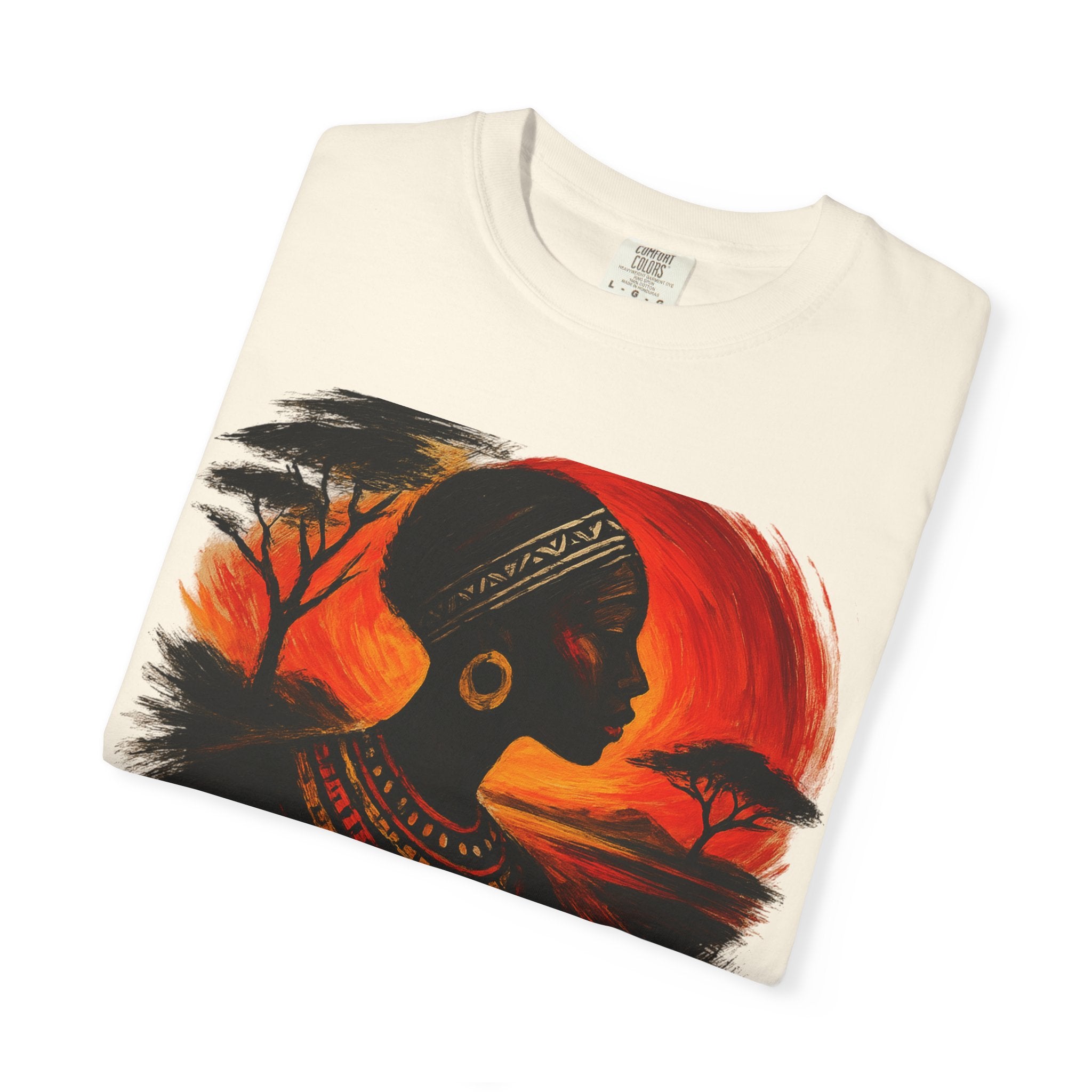 Kenya Sunset Unisex Tee - African Culture Inspired T-Shirt