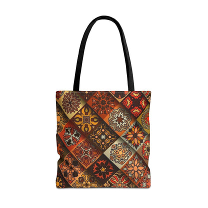 Ethnic Mosaic Art Tote Bag – Colorful, Durable, and Stylish