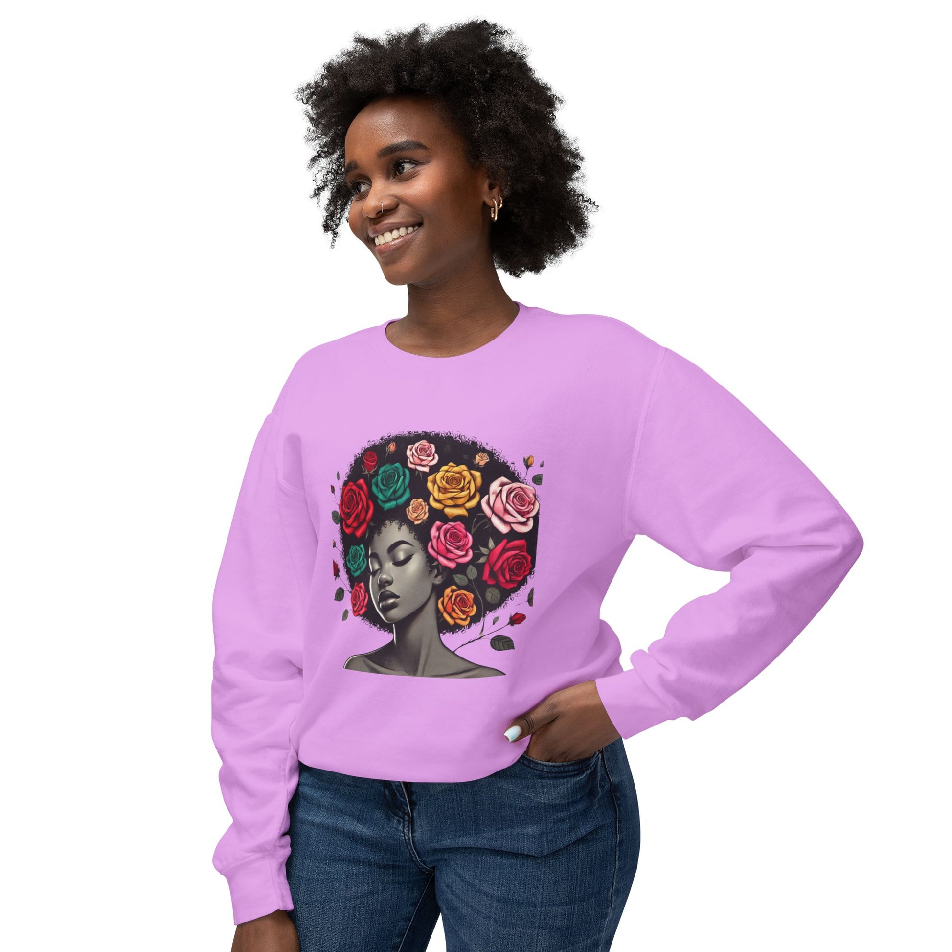 Afro Melanin Queen Crewneck Sweatshirt