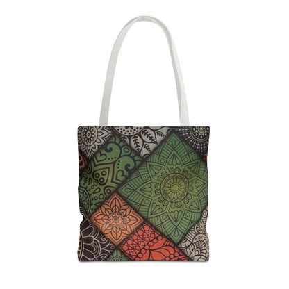Ethnic Mosaic Art Tote Bag – Colorful, Durable, and Stylish