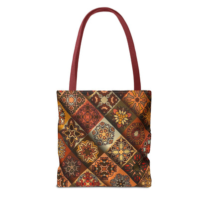 Ethnic Mosaic Art Tote Bag – Colorful, Durable, and Stylish