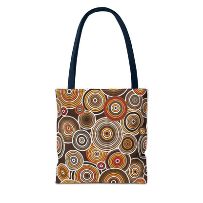 African Print Tote Bag – Echo Circles Pattern | Cultural Heritage Design