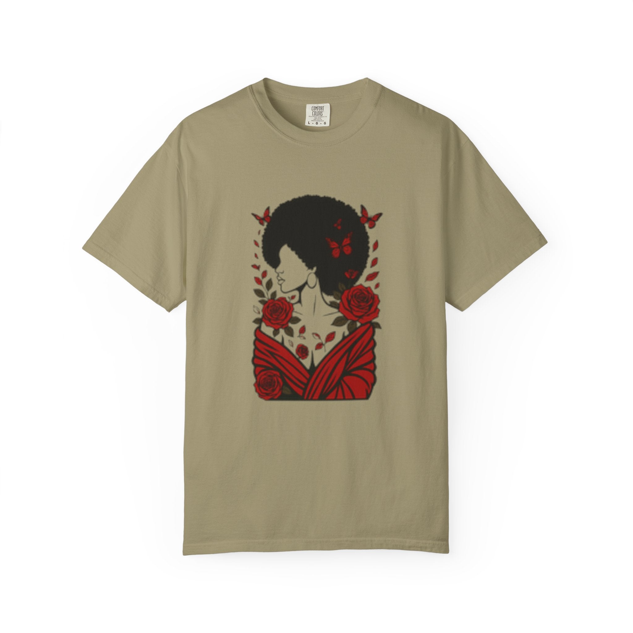 Elegant Rose Floral Graphic T-Shirt