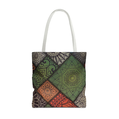 Ethnic Mosaic Art Tote Bag – Colorful, Durable, and Stylish