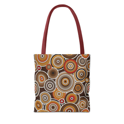 African Print Tote Bag – Echo Circles Pattern | Cultural Heritage Design