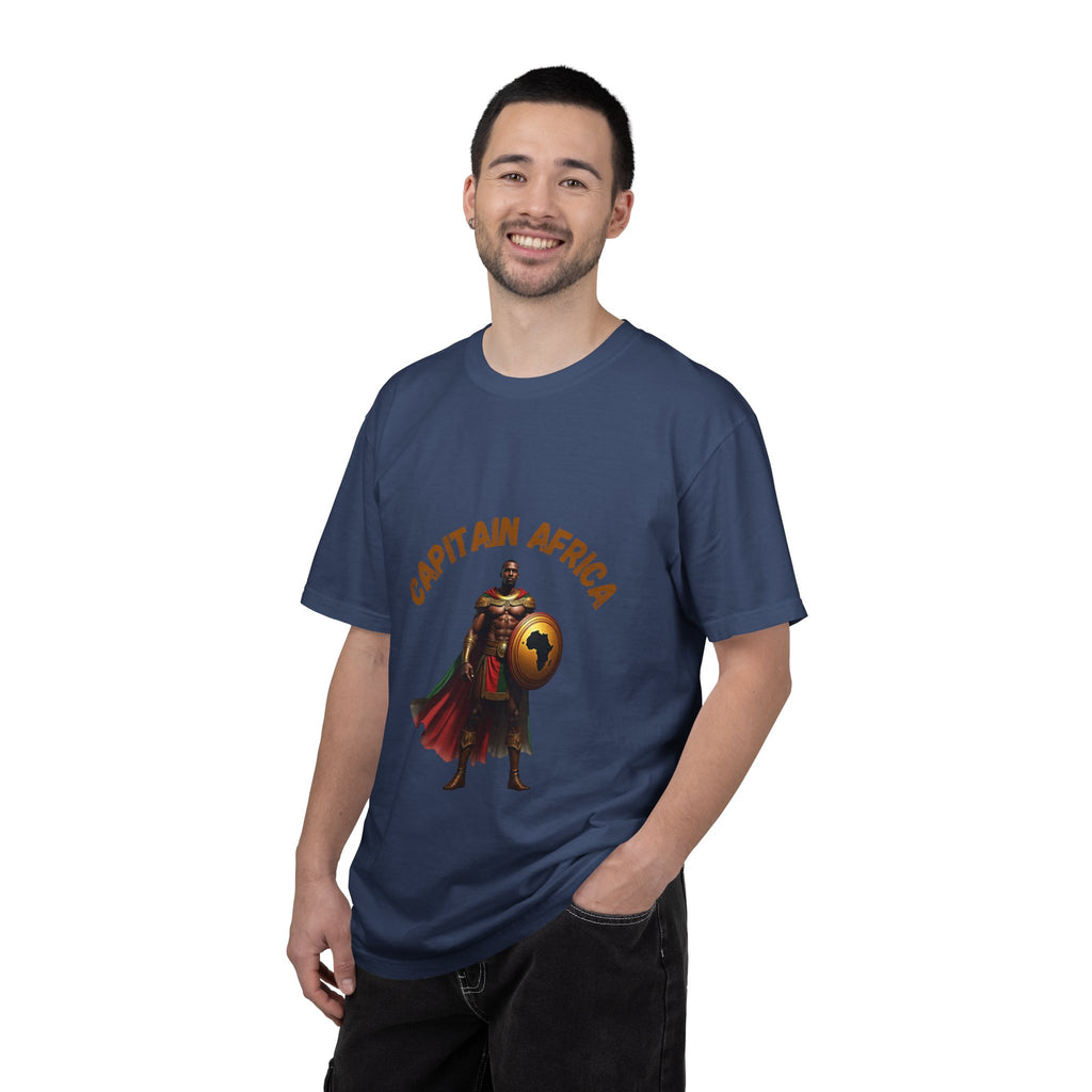Captain Africa Unisex Garment-Dyed T-Shirt - Bold Graphic Tee for Adventurers