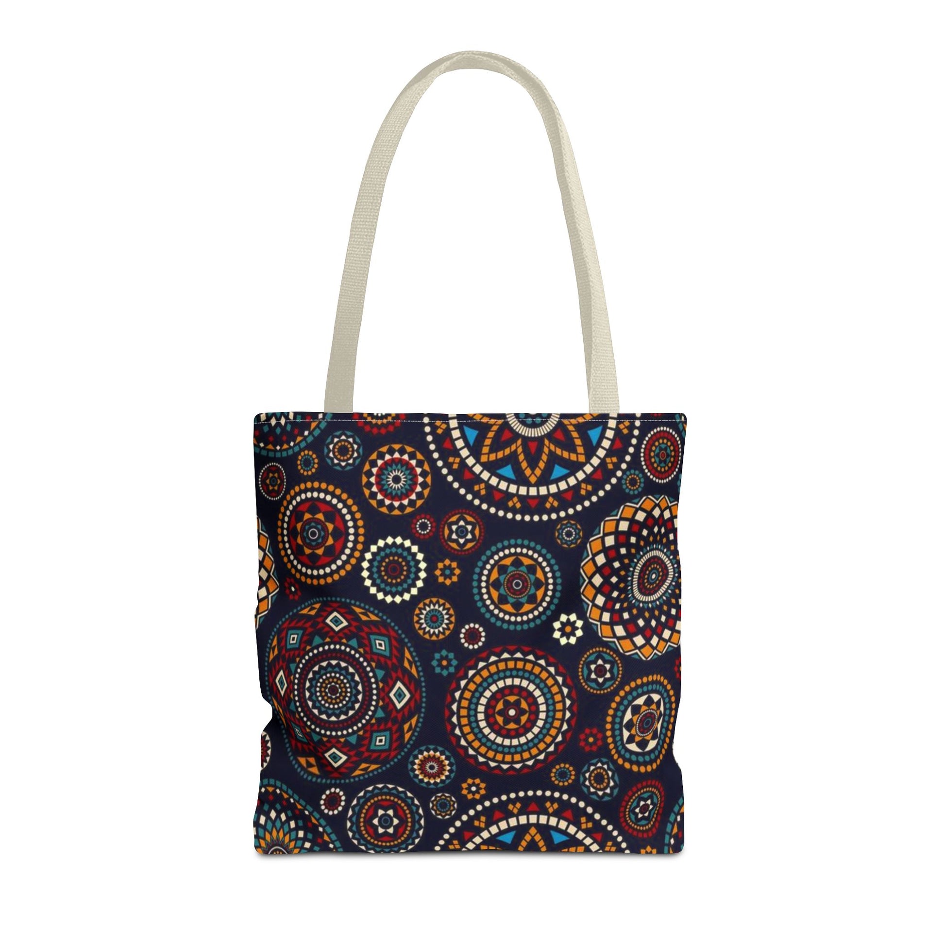 African Print Tote Bag – Echo Circles Pattern | Cultural Heritage Design