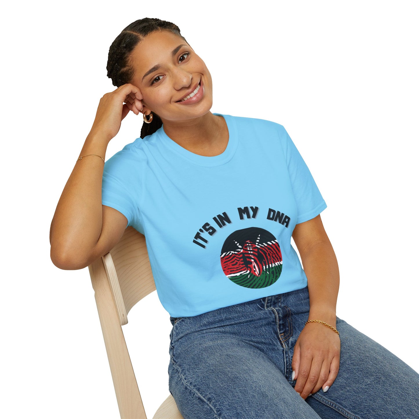 It's in My DNA – Kenyan Flag Heritage T-Shirt