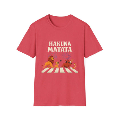 Hakuna Matata Tee, Unisex Softstyle T-Shirt, Fun Graphic Shirt, Gift for Friends, Casual Wear, Summer Tee, Disney Inspired