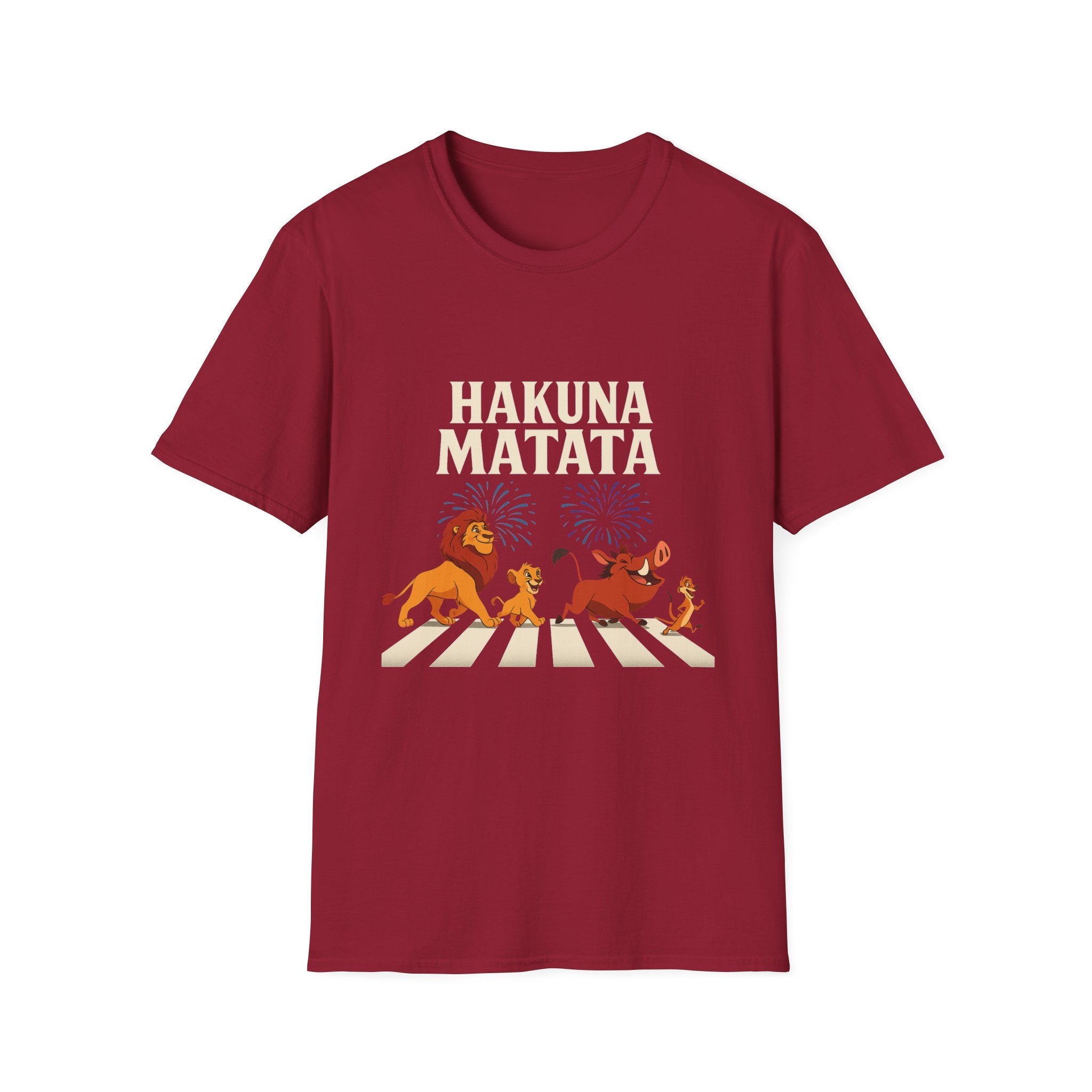 Hakuna Matata Tee, Unisex Softstyle T-Shirt, Fun Graphic Shirt, Gift for Friends, Casual Wear, Summer Tee, Disney Inspired