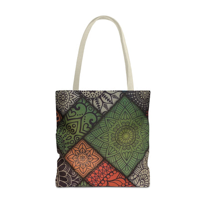Ethnic Mosaic Art Tote Bag – Colorful, Durable, and Stylish