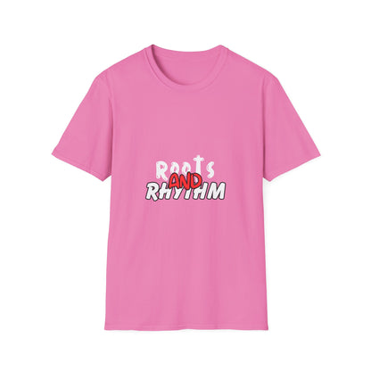 Rhythm & Vibe Unisex Softstyle T-Shirt, Casual Wear, Music Lover Tee, Gift for Her/Him, Everyday Comfort