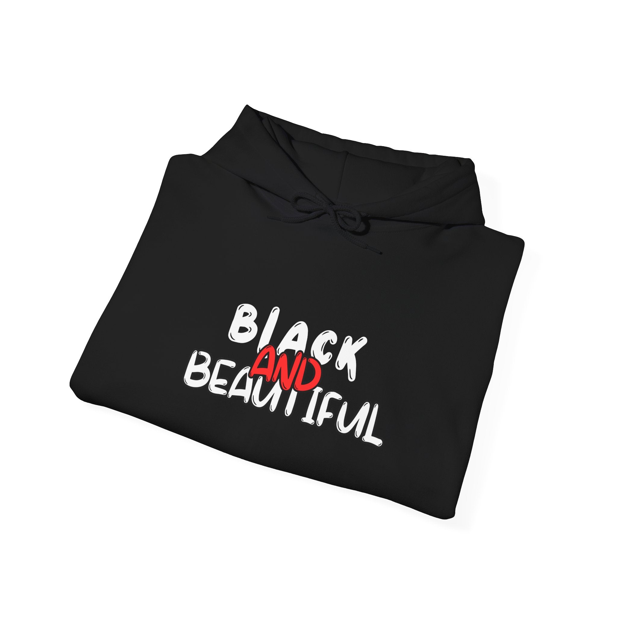 Black and Beautiful Unisex Hoodie, Comfortable Casual Wear, Fashion Sweatshirt for All, Perfect for Everyday & Celebrations, Gift Idea
