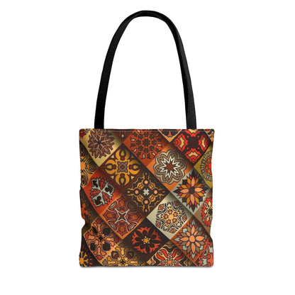 Ethnic Mosaic Art Tote Bag – Colorful, Durable, and Stylish
