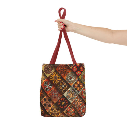 Ethnic Mosaic Art Tote Bag – Colorful, Durable, and Stylish