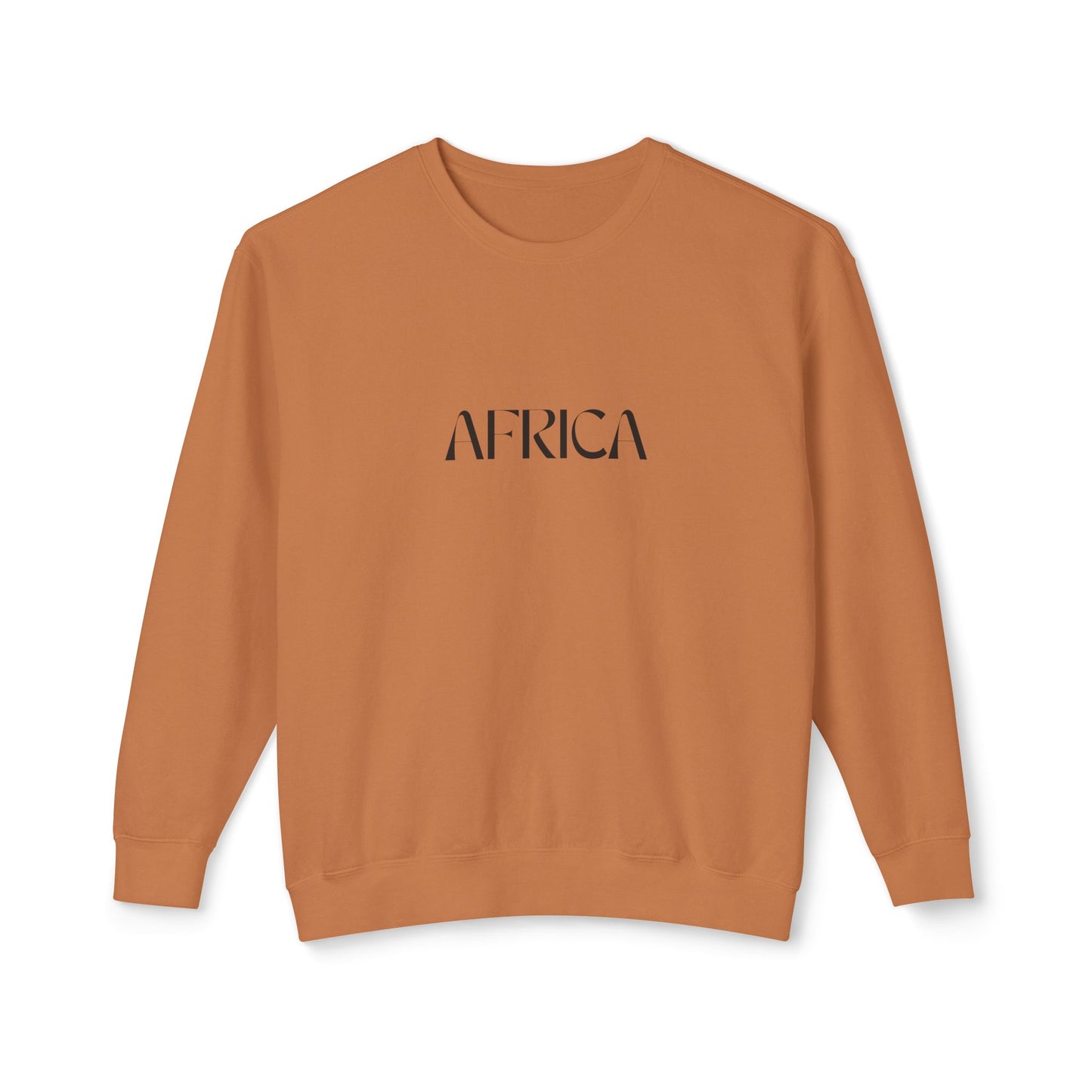Minimalist AFRICA Typography Sweatshirt, Casual Wear, Travel Souvenir, Gift Idea