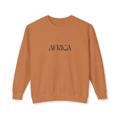 Minimalist AFRICA Typography Sweatshirt, Casual Wear, Travel Souvenir, Gift Idea