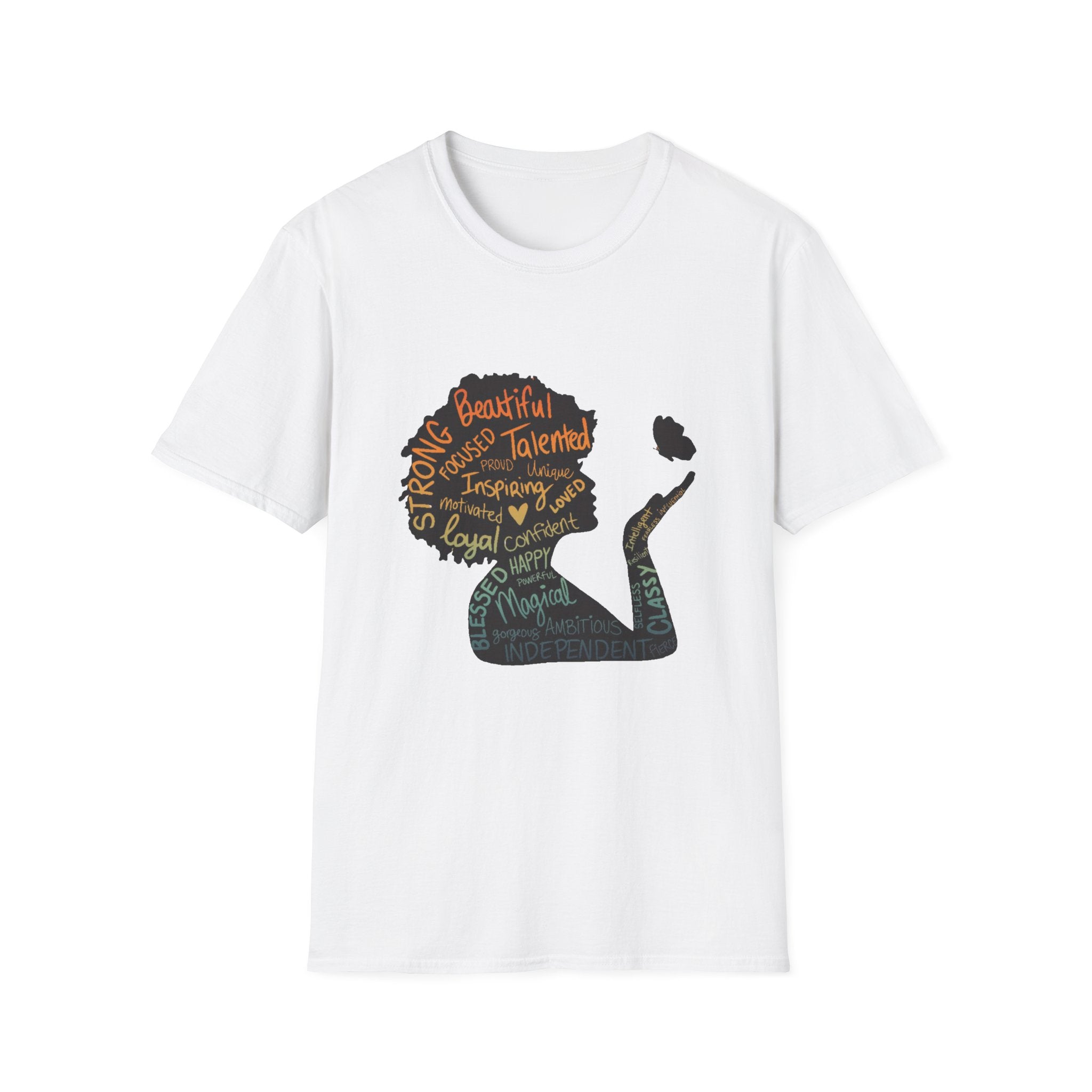 Empowering Word Art T-Shirt, Positive Affirmation Tee, Unisex Inspirational Shirt, Self-Love Gift, Motivational Apparel