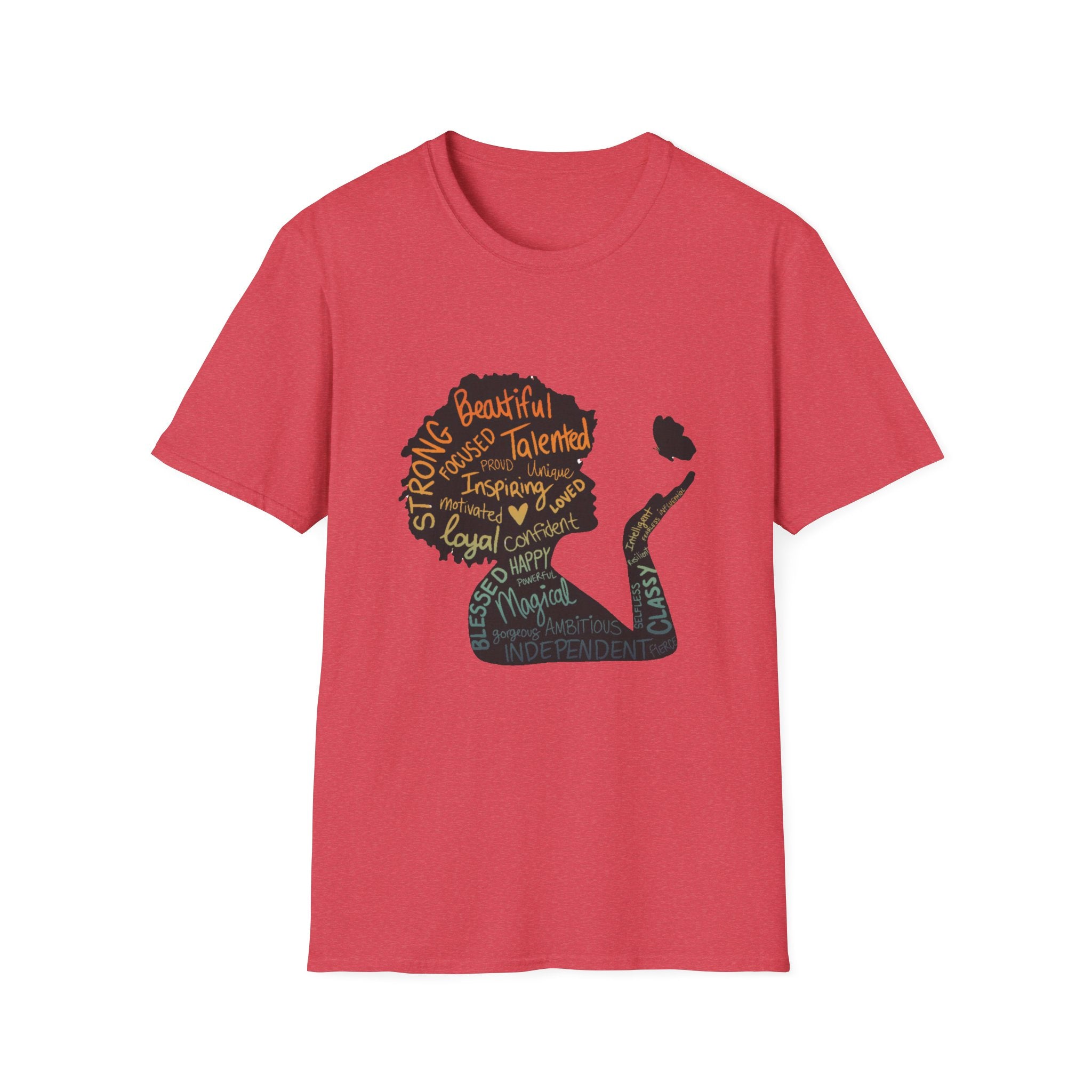 Empowering Word Art T-Shirt, Positive Affirmation Tee, Unisex Inspirational Shirt, Self-Love Gift, Motivational Apparel