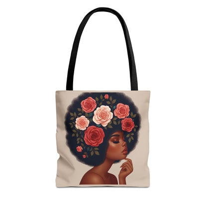 Afro Melanine Woman Tote Bag