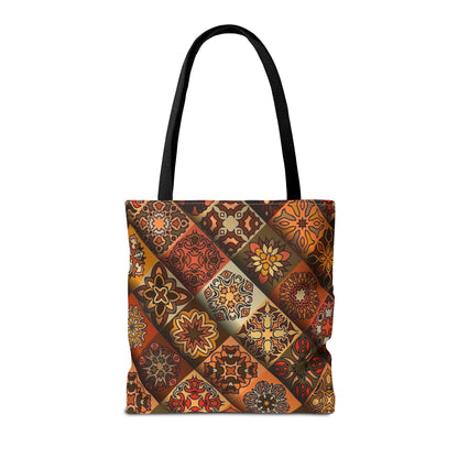 Ethnic Mosaic Art Tote Bag – Colorful, Durable, and Stylish
