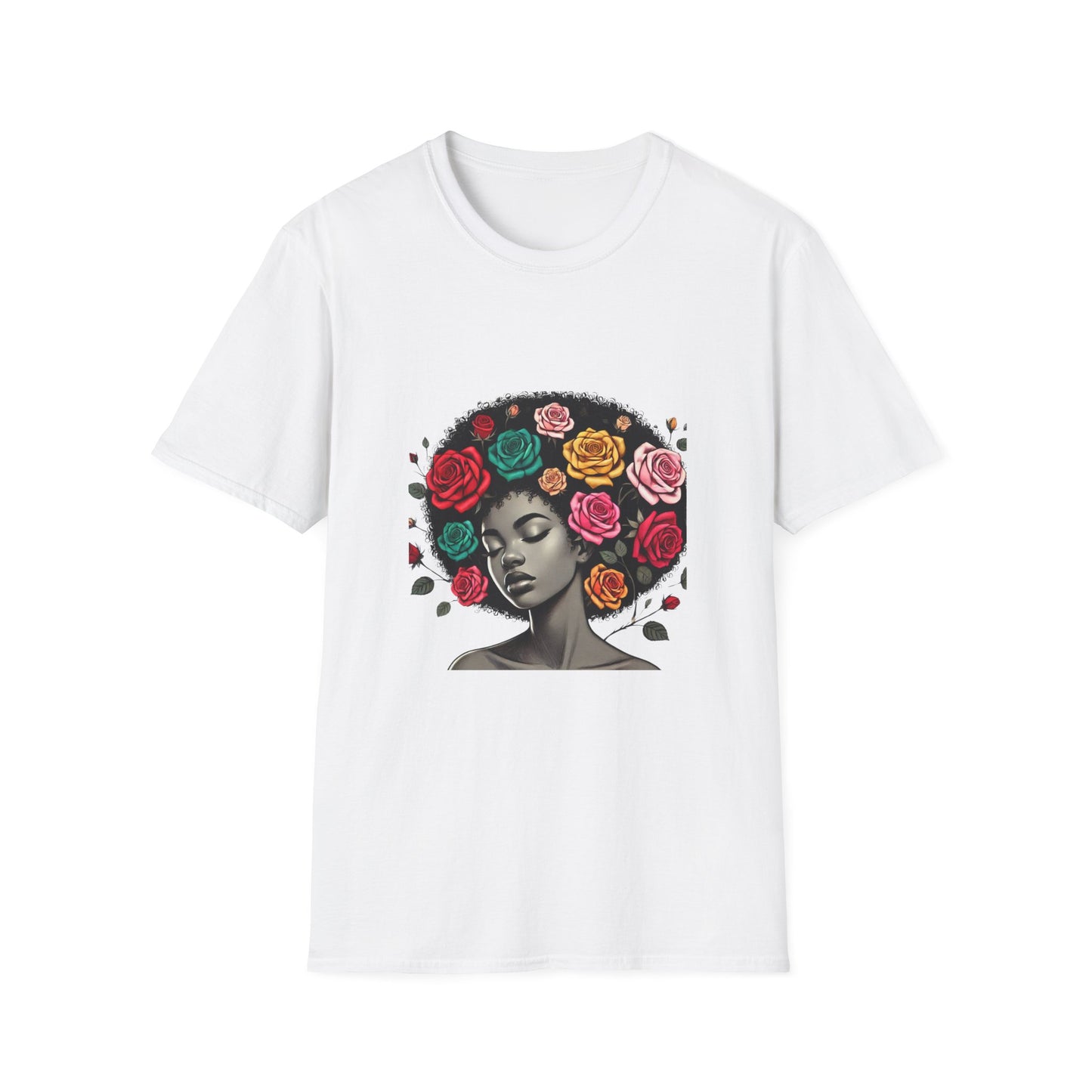 Black and Proud Afro Girl Tee