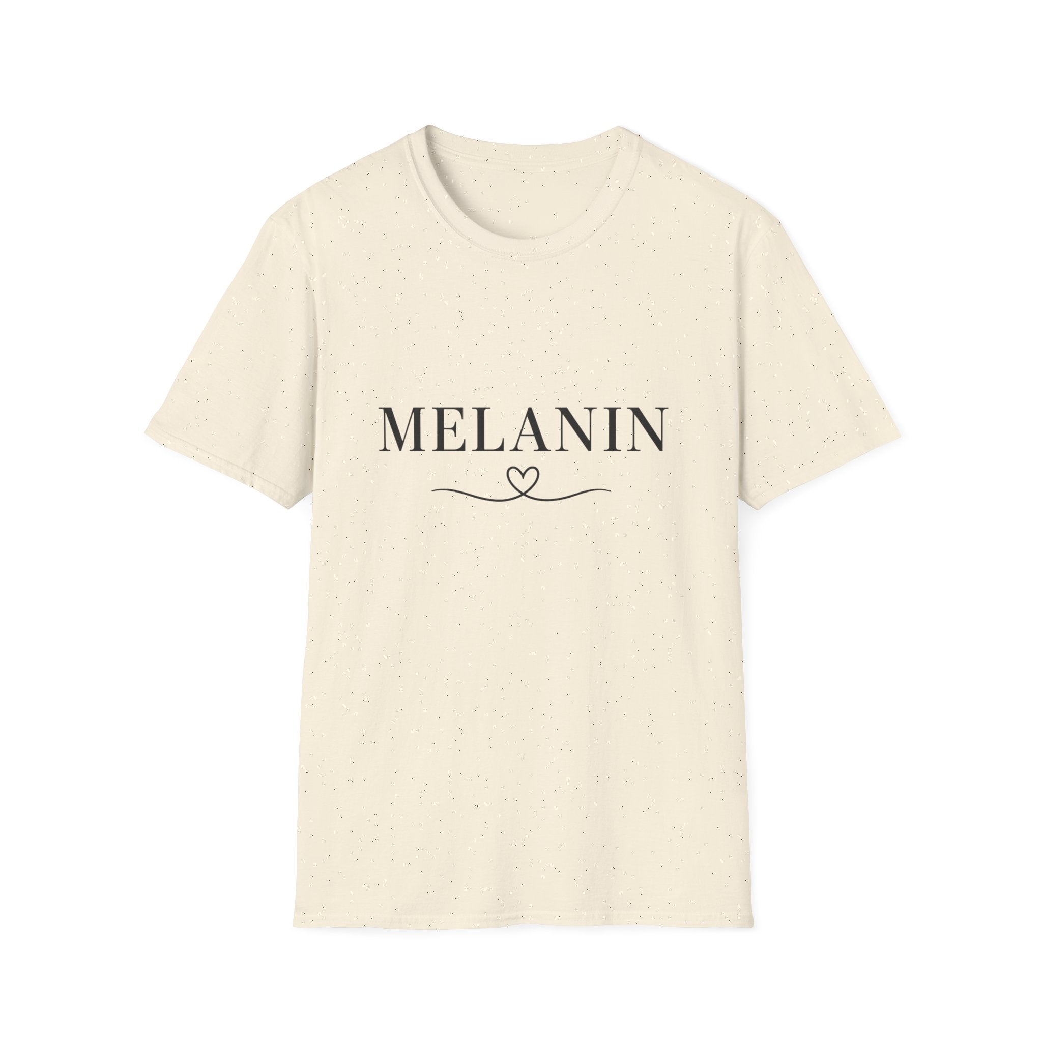 Melanin Heart Unisex Softstyle T-Shirt | Gift for Her, Casual Wear, Positive Vibes, Diversity Tee, Summer Fashion