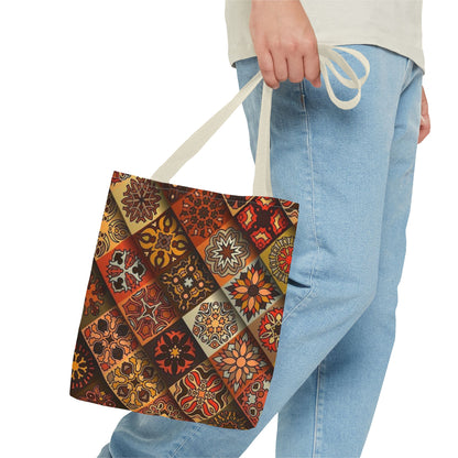 Ethnic Mosaic Art Tote Bag – Colorful, Durable, and Stylish