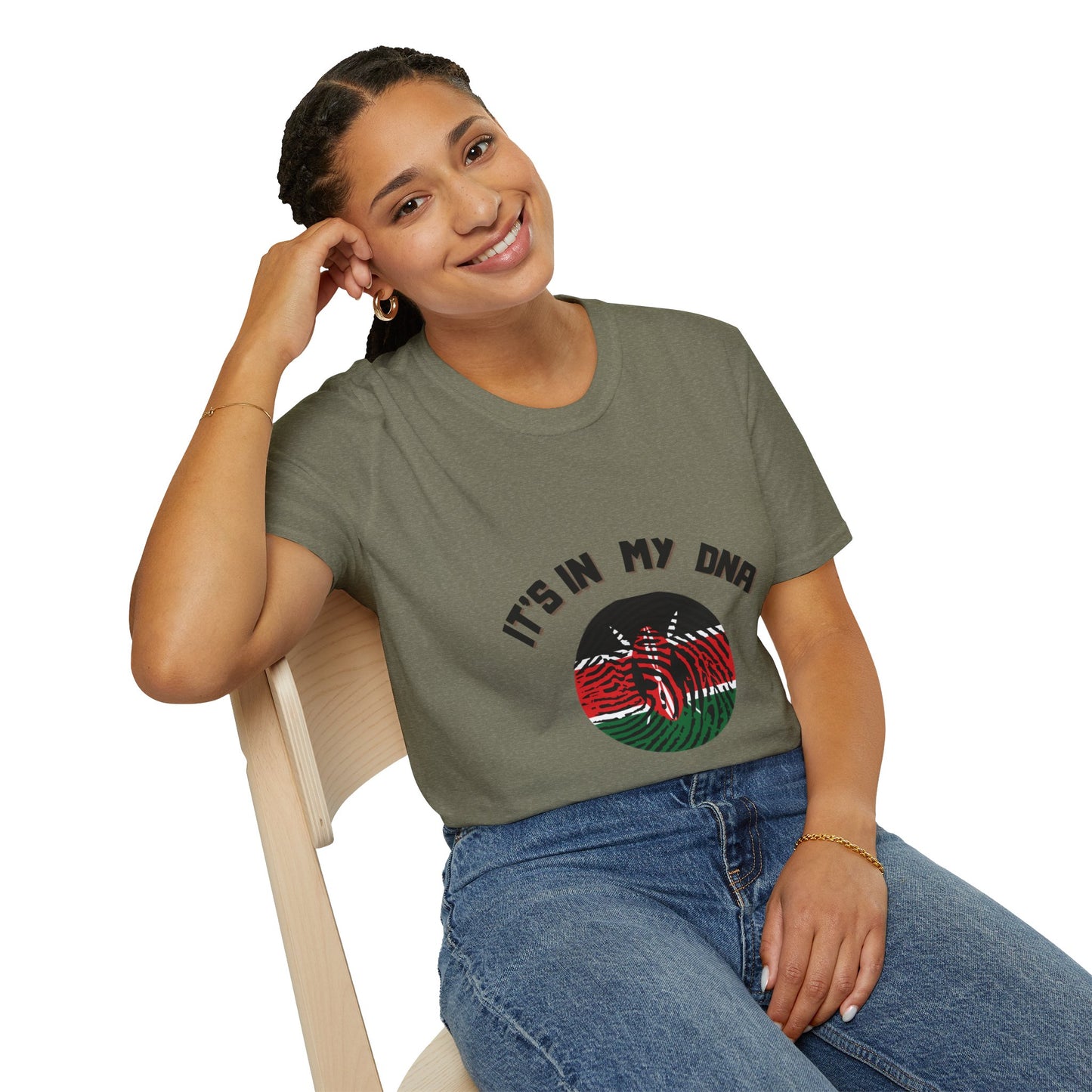 It's in My DNA – Kenyan Flag Heritage T-Shirt