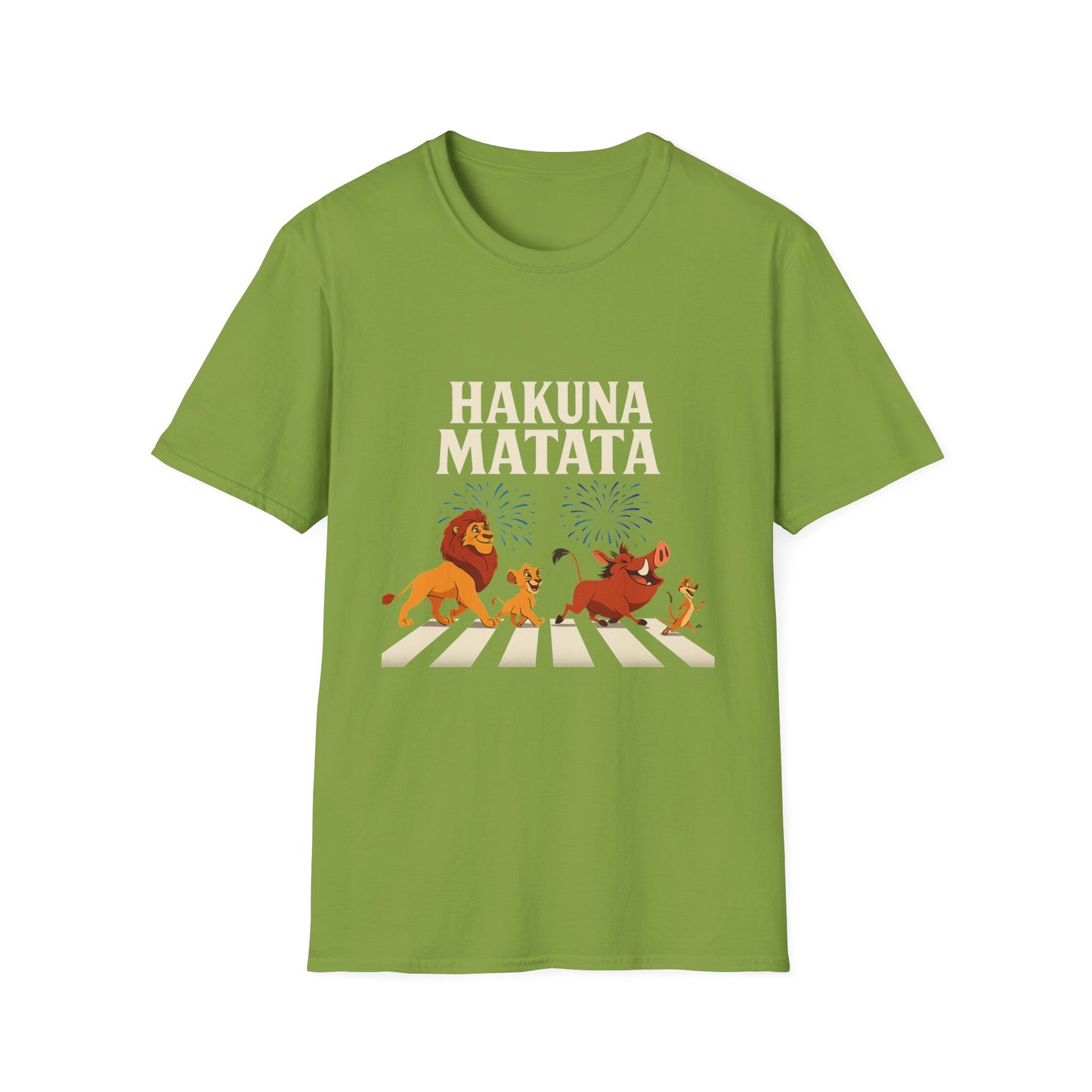 Hakuna Matata Tee, Unisex Softstyle T-Shirt, Fun Graphic Shirt, Gift for Friends, Casual Wear, Summer Tee, Disney Inspired