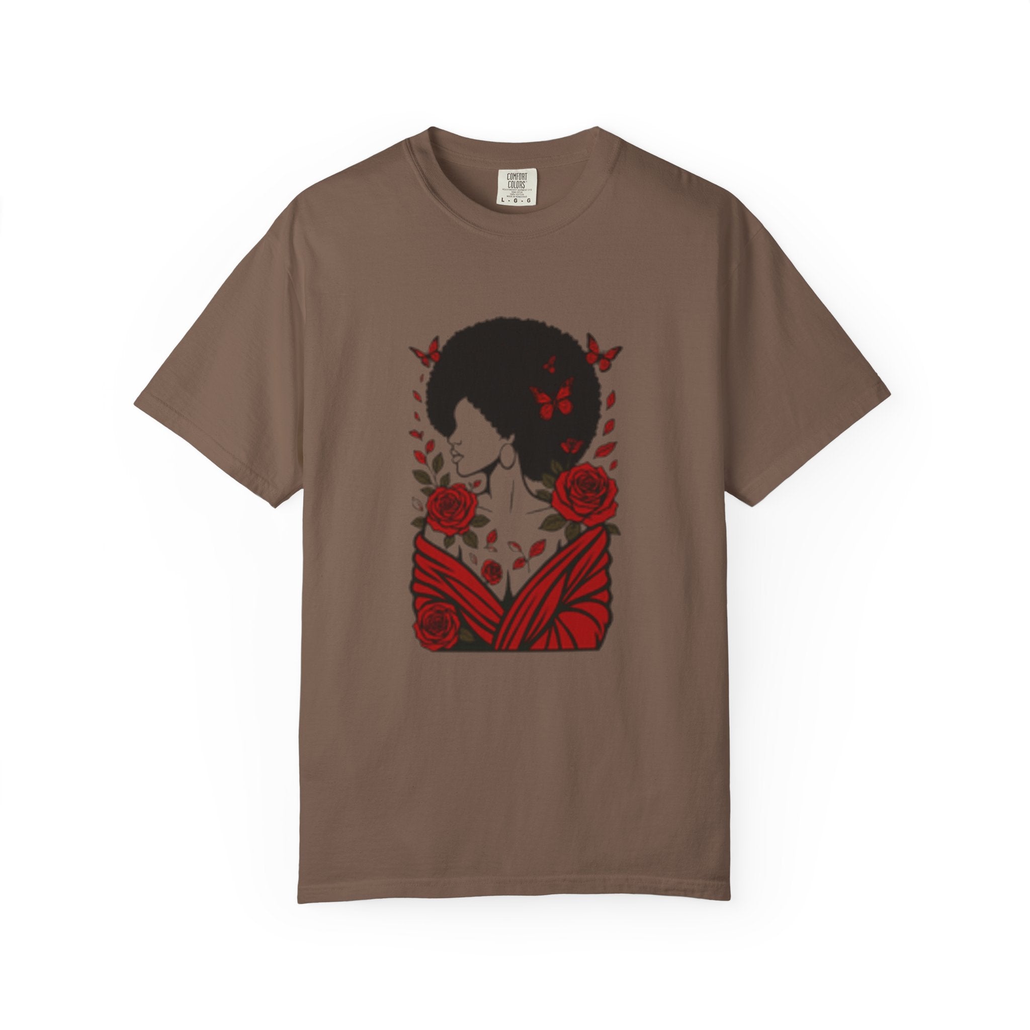 Elegant Rose Floral Graphic T-Shirt