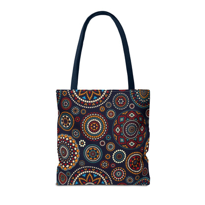 African Print Tote Bag – Echo Circles Pattern | Cultural Heritage Design