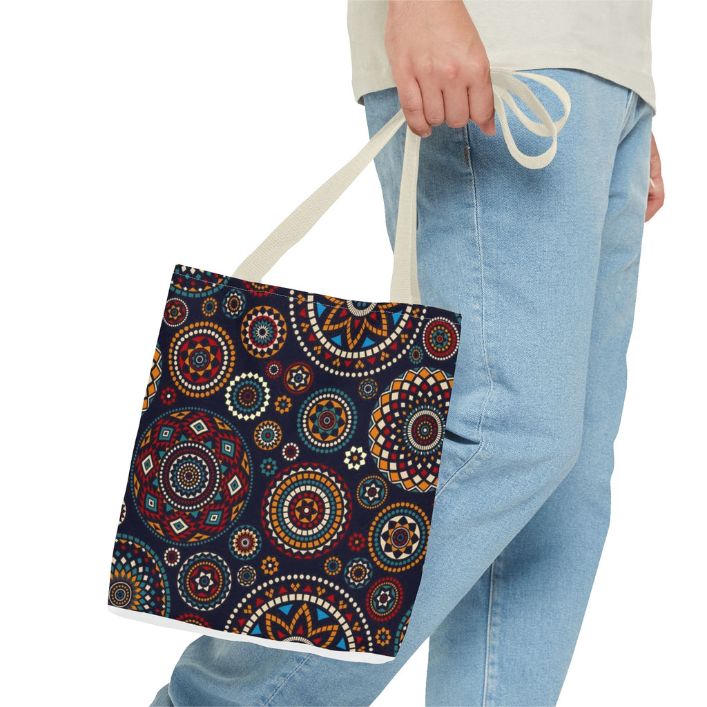 African Print Tote Bag – Echo Circles Pattern | Cultural Heritage Design